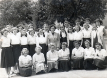 1955 nyolcadikos leányosztály Palásthy Ilonával